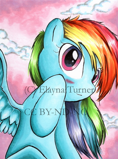 Rainbow Dash from My Little Pony drawing