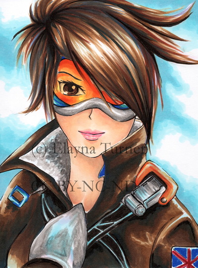 Tracer drawing from Overwatch