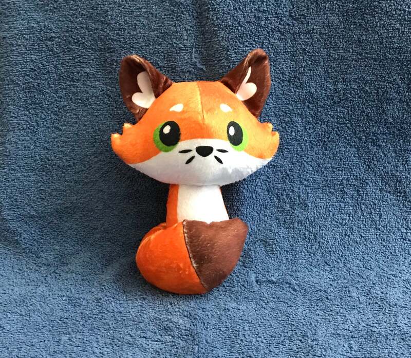 Sitting fox plush